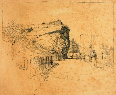 New York, Old Block House av Ernest C. Peixotto