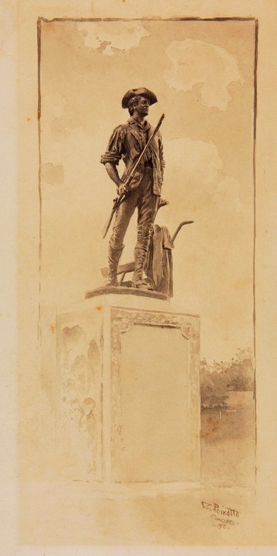 Minute Man-monumentet av Ernest C. Peixotto