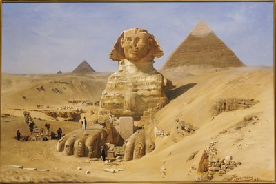 Utgrävning av sfinxen, 1887 av Ernest Carl Eugen Koerner