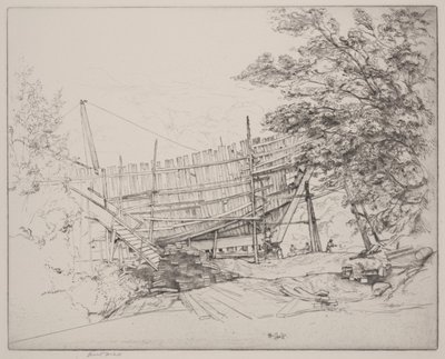Skeppsbyggnad (torrpunkt) av Ernest Haskell