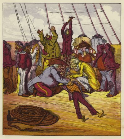 Billee svimmade ombord på Mary Jane av Ernest Henry Griset