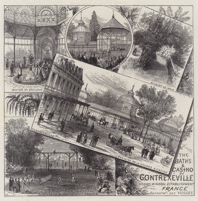 The Baths and Casino of Contrexeville av Ernest Henry Griset