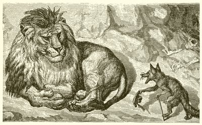 Räven och lejonet av Ernest Henry Griset