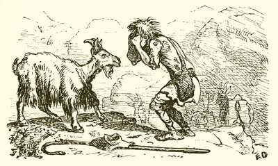 Getherden och geten av Ernest Henry Griset
