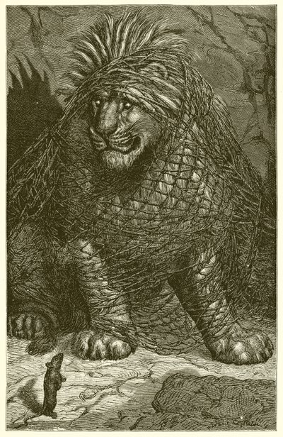 Lejonet och musen av Ernest Henry Griset