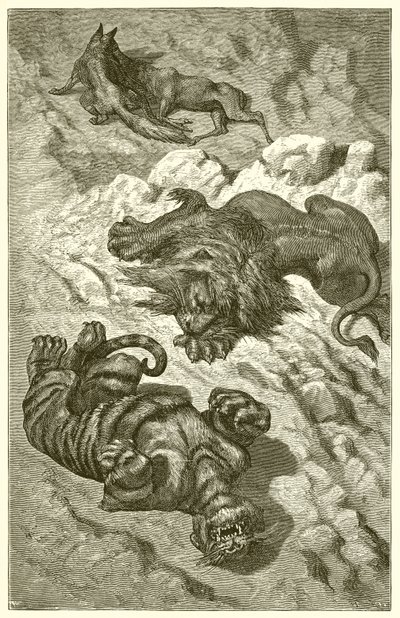 Lejonet, Tigern och Räven av Ernest Henry Griset