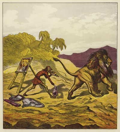 Lejonet som lämnar John Bold av Ernest Henry Griset