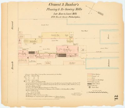 Hexamer General Survey; volym 1, plåt 21, 1866 (handkolorerad gravyr) av Ernest Hexamer