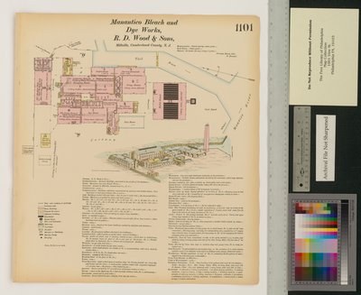 Manantico Bleach and Dye Works, Hexamer General Surveys, Volym 12, Plate 1101 av Ernest Hexamer