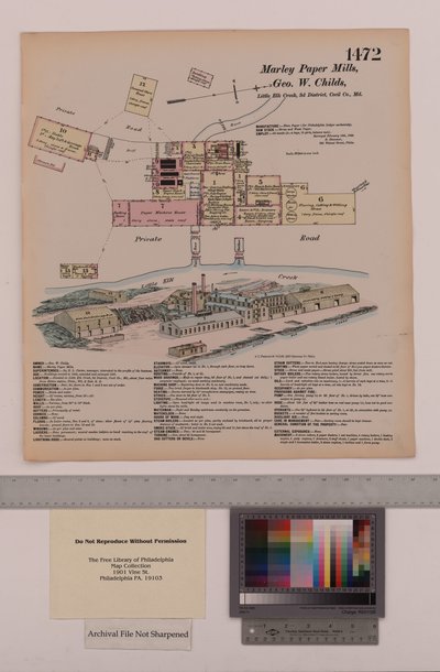 Marley Paper Mills, Maryland, Hexamer General Surveys, 1880 av Ernest Hexamer