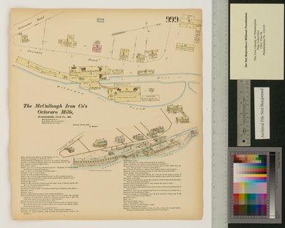 Octoraro Mills, Rowlandville, Maryland, Hexamer General Surveys, 1876 av Ernest Hexamer