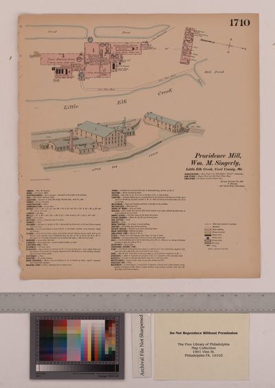 Providence Mill, Fairhill, Maryland, Hexamer General Surveys, 1882 av Ernest Hexamer