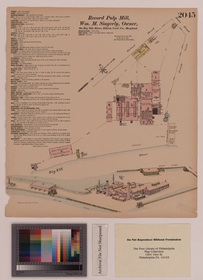 Record Pulp Mill, Elkton, Maryland, Hexamer General Surveys, 1808 av Ernest Hexamer