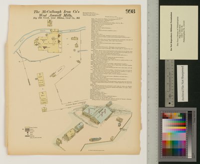 West Amwell Mill, Big Elk Creek, Maryland, Hexamer General Surveys, 1876 av Ernest Hexamer