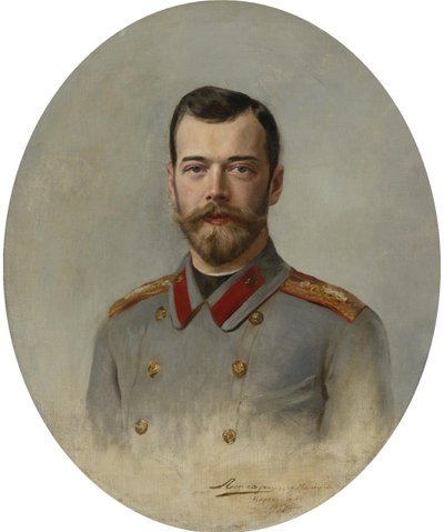 Porträtt av kejsar Nicholas II 1868-1918, 1897 av Ernest Karlovich Liphart