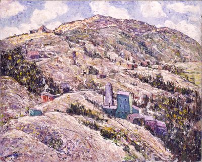 Guldbrytning, Cripple Creek av Ernest Lawson