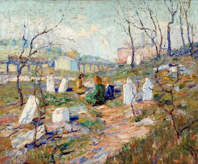 Kyrkogård av Ernest Lawson