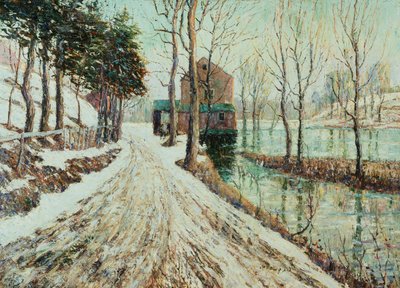Smältande snö av Ernest Lawson