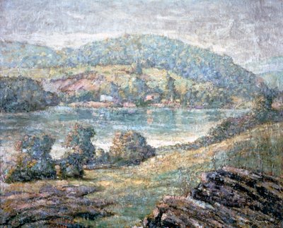 Morgonljus, River Valley, Connecticut, 1919 av Ernest Lawson