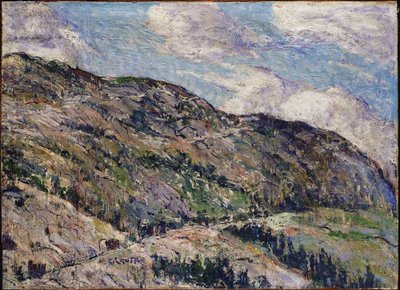 Bergsscen - Kullar i dimma av Ernest Lawson