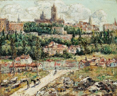 Segovia, Spanien, ca 1916 (olja på duk) av Ernest Lawson