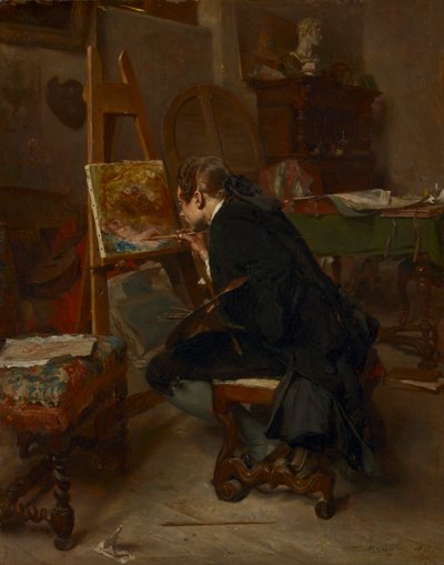 En målare, 1855. av Jean Louis Ernest Meissonier