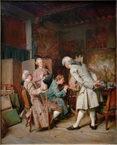 Målningsälskare av Ernest Meissonier