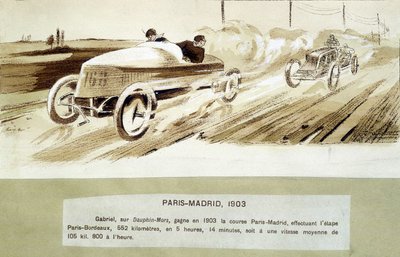Paris-Madrid-loppet av Ernest Montaut