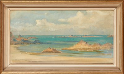 St. Lunaire (olja på duk) av Ernest Normand