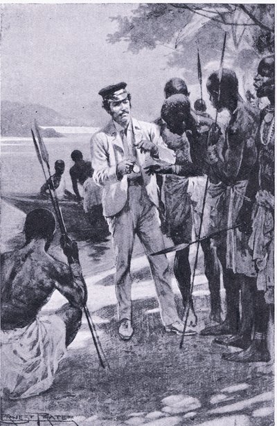 Vinn vänskap med en klocka, illustration från Cassells Romance of Famous Lives, ca 1940 av Ernest Prater