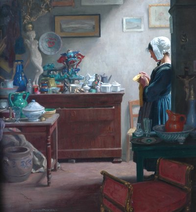 En antikaffär i Bretagne, 1911 av Ernest Procter