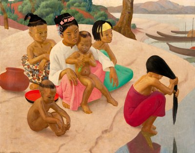 På stranden av Irrawaddy av Ernest Procter