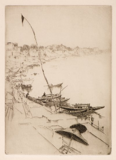 Böneflaggan, 1900-talet (etsning och torrnål) av Ernest Stephen Lumsden