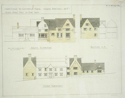 Tillägg till Cotswold Farm, Gloucestershire av Ernest William Gimson