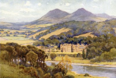 Abbotsford (färg litho) av Ernest William Haslehust