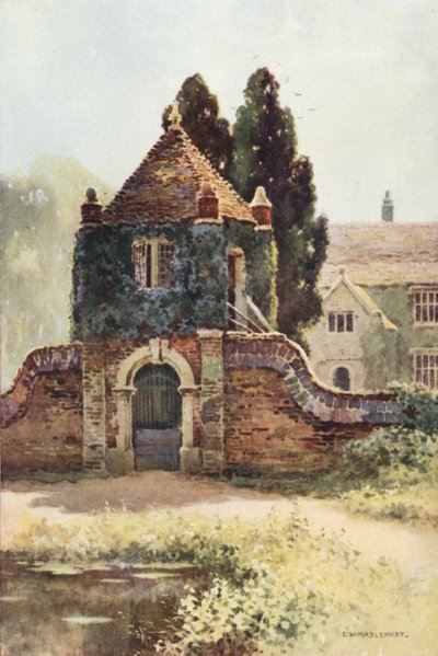 Gateway, Poxwell Manor House (färg litho) av Ernest William Haslehust