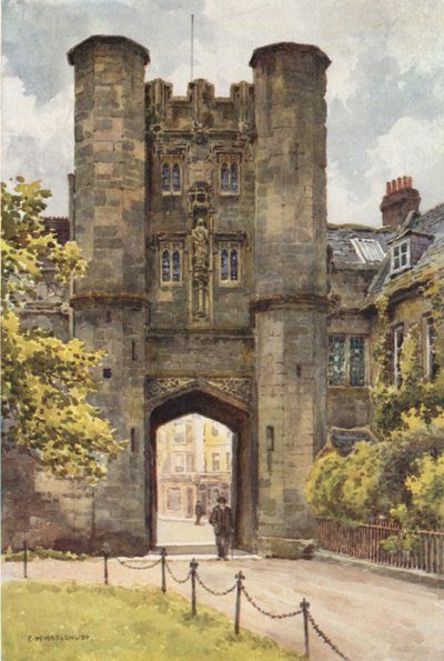 "Biskopens öga", Wells (färg litho) av Ernest William Haslehust