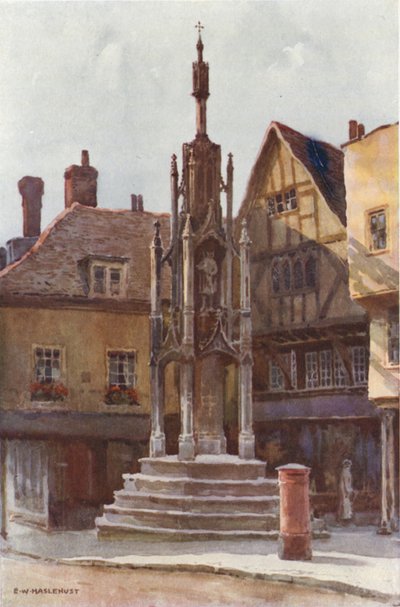 Smörkorset (färg litho) av Ernest William Haslehust