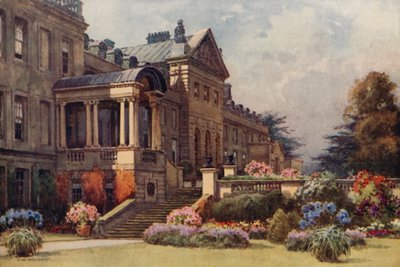 Welbeck Abbey (litho i färg) av Ernest William Haslehust