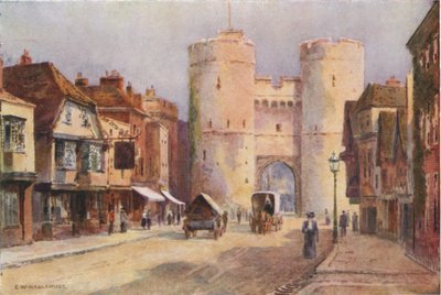 Westgate (litho i färg) av Ernest William Haslehust
