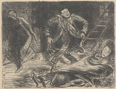 Desperate Dance, illustration till pjäsen "Der Arme Vetter (The Poor Cousin)" av Ernst Barlach