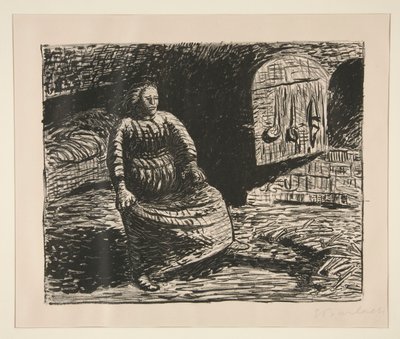 Kvinna vid härden av Ernst Barlach