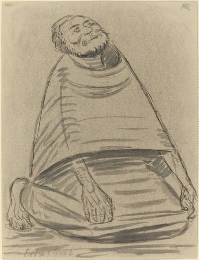 Man på knä av Ernst Barlach