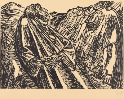 Klipporna, 1920. av Ernst Barlach