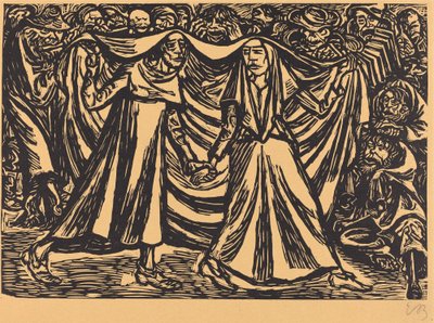 Dödsdansen II, 1921. av Ernst Barlach