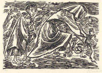 Hundfångaren, 1919. av Ernst Barlach