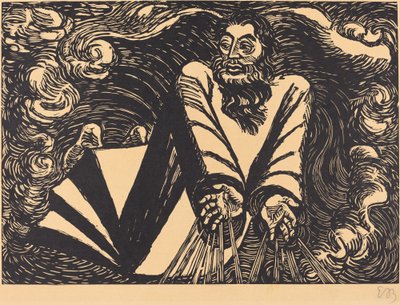 Den första dagen, 1920. av Ernst Barlach