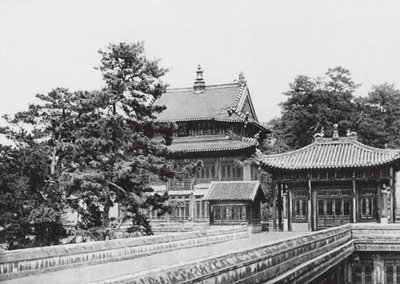 Jehol, Hingkung, Chihli, I lamaklostret Hingkung (svartvitt foto) av Ernst Boerschmann