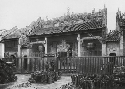 Pinglofu, Kuangsi, staden Pinglo vid floden Kuei, Kantonklubben (svartvitt foto) av Ernst Boerschmann