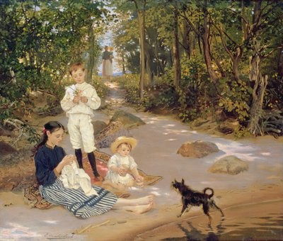 Konstnärsfamiljen, 1880-talet av Ernst Friedrich von Liphardt